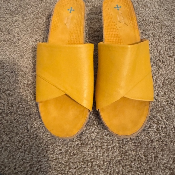 Shoes - Yellow Women's Slide Sandals